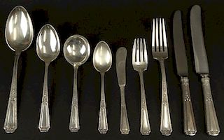 Eighty-Nine (89) Piece Set of Towle Sterling Silver Flatware in the Louis XIV Pattern