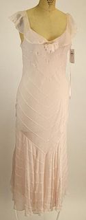 From a Palm Beach Socialite, A Ralph Lauren Light Pink 100% Silk Gown