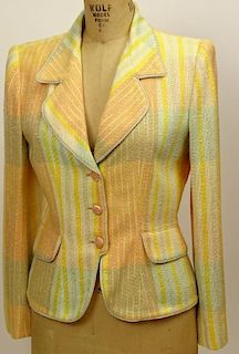 From a Palm Beach Socialite, A Retro/Vintage Emanuel Ungaro Striped Tweed Jacket