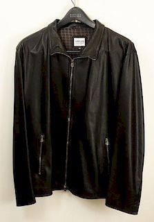 Men's Vintage Armani Collezioni  Leather Jacket