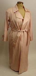 From a Palm Beach Socialite, A Retro/Vintage Anne Klein II Pale Pink Light Weight Wool Trench Coat