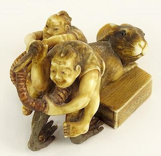 Well Done Antique Japanese Ivory Netsuke