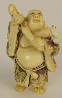 Hand Carved Ivory Antique Japanese Netsuke