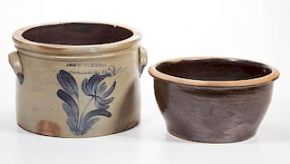 ASSORTED PENNSYLVANIA STONEWARE ARTICLES, LOT OF TWO