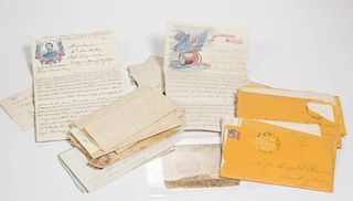 MAINE CIVIL WAR AND RELATED MANUSCRIPT LETTERS, LOT OF 21