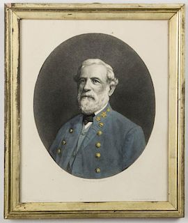PAUL GIRARDET (1821-1893) PRINTED PORTRAIT OF ROBERT E. LEE