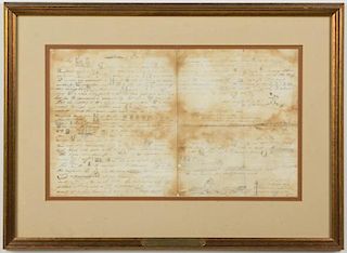 CALIFORNIA GOLD RUSH LITHOGRAPHED REBUS LETTER