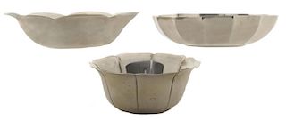 Three Tiffany Sterling Bowls