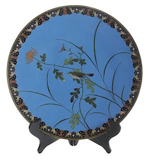 Finely Enameled Cloisonné Charger