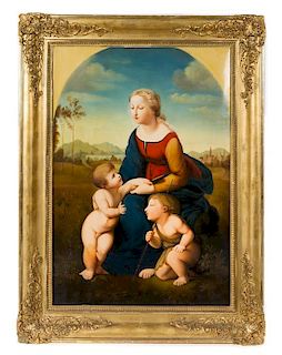 Italian School, (18th/19th Century), Madonna and Child with the Infant John the Baptist