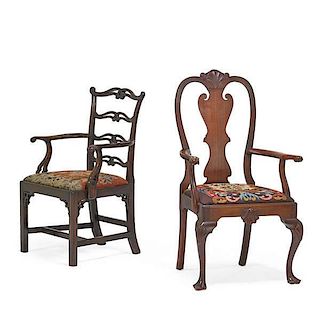 18th/20th C. CHIPPENDALE ARMCHAIRS