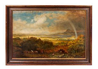 R.P. Sidney, (English, 19th Century), Overlooking the Valley