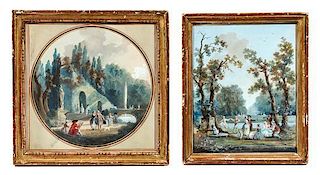 Artist Unknown, (18th Century), Pastoral Scenes (a pair of works)