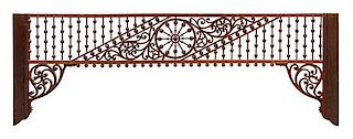 * A Victorian Spindled Frieze Height 42 inches.
