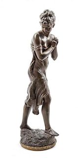 A Cast Metal Figure Height 33 inches.