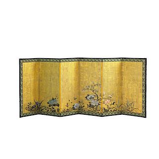 JAPANESE PAINTED SCREEN