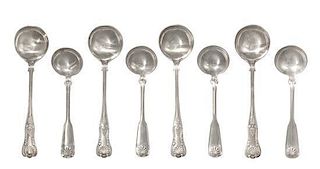 * A Collection of American Silver Bouillon Spoons, , comprising 23 Tiffany & Co. spoons and 10 English spoons in a similar patte