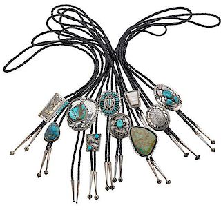 American Indian and Ethnographic Art SILVER BOLO TIES