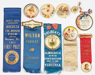 STAUNTON, VIRGINIA FAIR / CARNIVAL / JUBILEE SOUVENIRS AND OTHER ARTICLES, LOT OF TEN