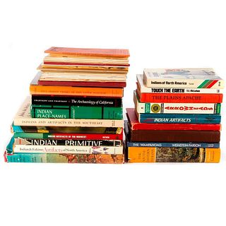 A collection of 20th century American Indian books.