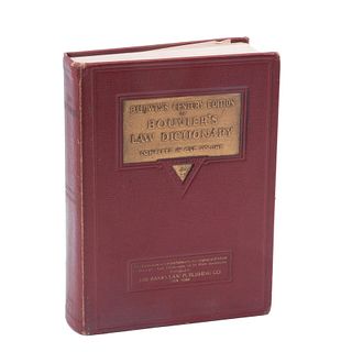 Baldwin, Wiliam Baldwin. Baldwin´s Century Edition of Bouvier´s Law Dictionary. New York: The Banks Law Publishing, 1926.