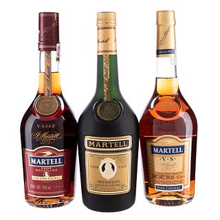 Martell. V.S.O.P. y V.S. Fine Cognac. France. Piezas: 3.