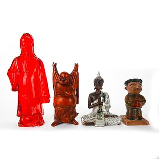 GROUP OF 4 ASIAN FIGURES.
