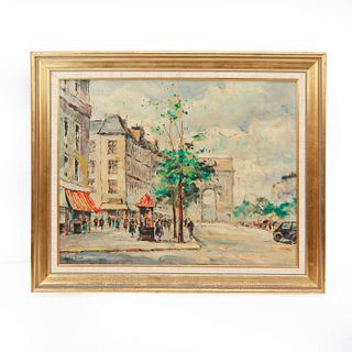 ANDRE PICOT PARISIAN STREET PAINTING, SIGNED