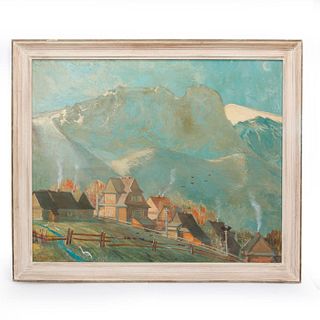 GIEWONT MT 1961 OIL PAINTING OF M ZIELINSKI.