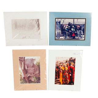 FOUR MISCELLANEOUS PHOTOGRAPHS IN MATTE BOARD