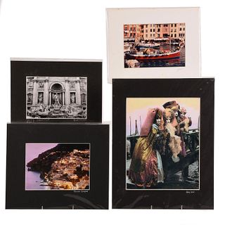 FOUR PHOTOGRAPHIC PRINTS OF SCENES OF ITALY