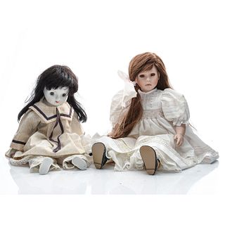 PAIR, FINE COLLECTIBLE DOLLS