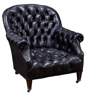 Empire Style Leather Chair