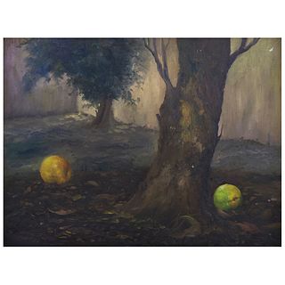 MARTHA CHAPA, El árbol, Signed and dated 85, Oil on canvas, 23.6 x 31.4" (60 x 80 cm)