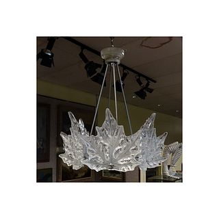 Lalique "Champ Elysees" Crystal Chandelier