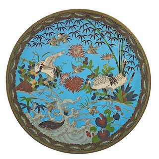 JAPANESE CLOISONNE CHARGER