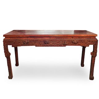 Chinese Wood Carved Table