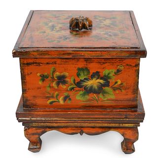 Chinese Painted Wood Chest