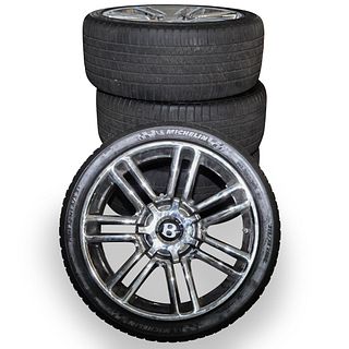 (4 Pc) Bentley Chrome 20" Wheel Set
