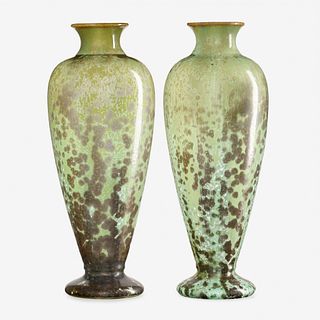 Fulper Pottery, vases, pair