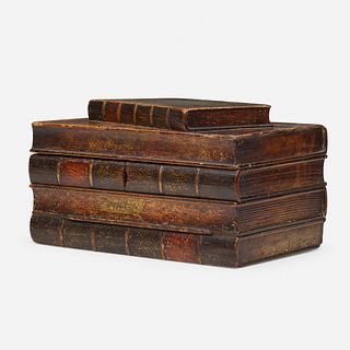 English, neoclassical stacked book box
