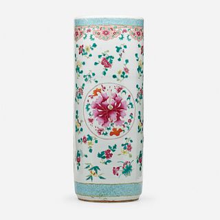 Chinese Export, Famille Rose umbrella stand