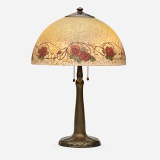 Florence Lewis for Handel, table lamp with rose border