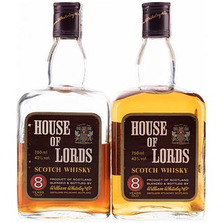 House of lords. 8 años. Blended. Scotch whisky. Piezas: 2.