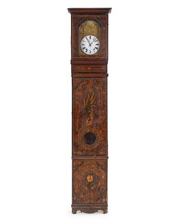 A French Painted Comtoise Clock