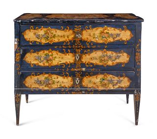 A Venetian Painted Commode