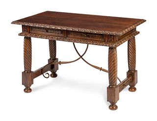 A Spanish Baroque Style Trestle Table