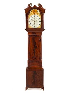 A Scottish Mahogany Tall Case Clock