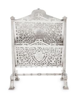 A Russian Silver Letter Rack