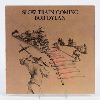 BOB DYLAN, "SLOW TRAIN COMING" AUTOGRAPHED ALBUM